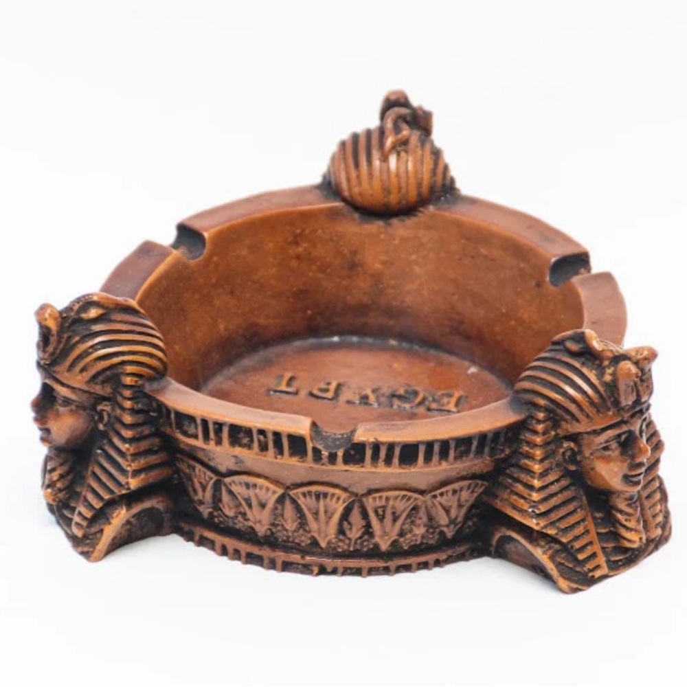 Vintage Unique ancient Egyptian Handmade ashtray